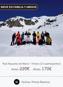 Nieve en familia y amigos