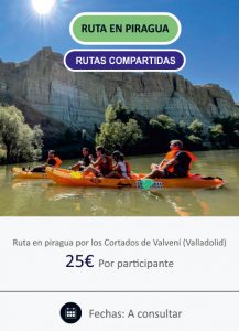 Ruta en piragua por los Cortados de Valvení (Pisuerga)